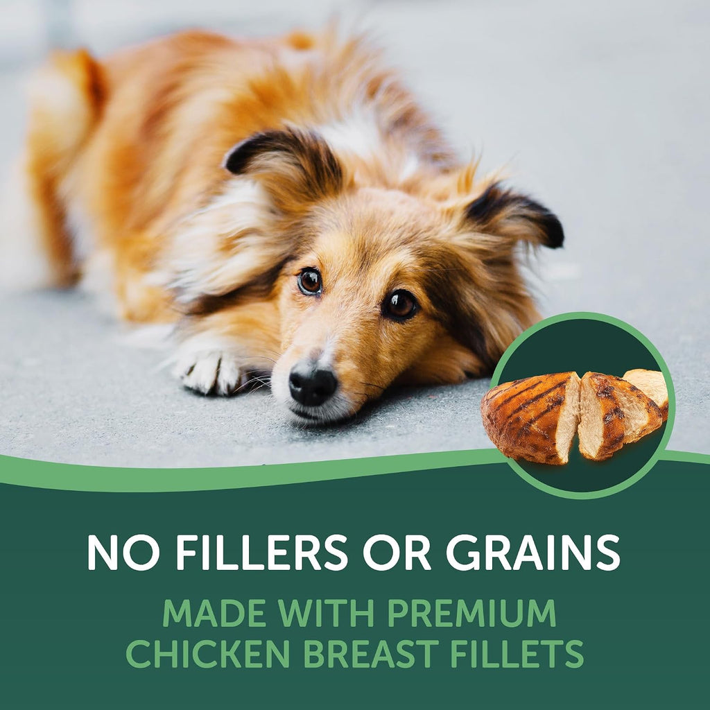 Healthfuls 16 ounce bag of chicken jerky for dogs
