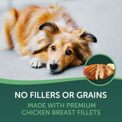 Healthfuls 16 ounce bag of chicken jerky for dogs