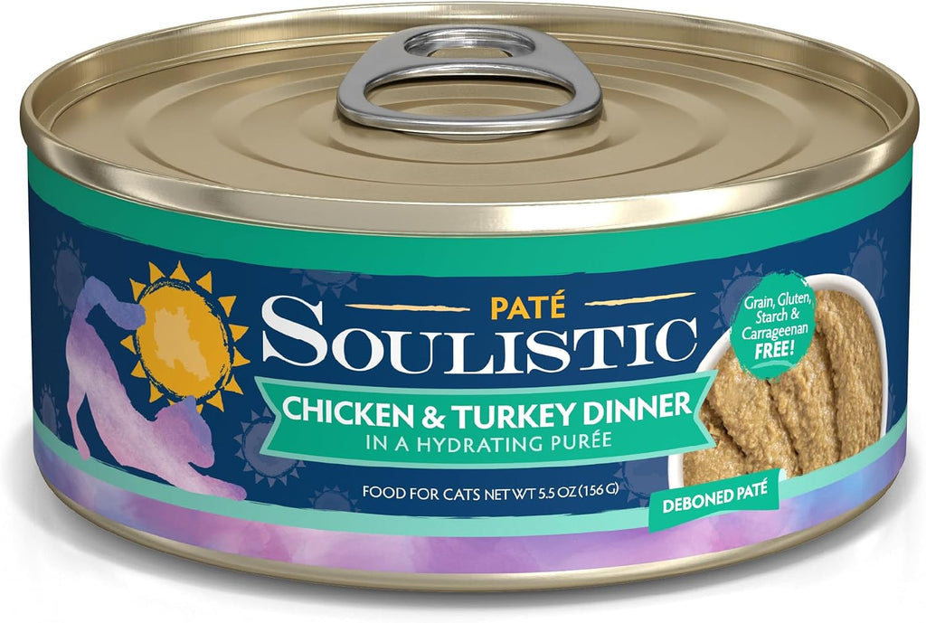 Soulistic Pat Wet Cat Food, Duck and Tuna Dinner in a Hydrating Pure, 2.8oz Can, Pack of 12 - Image 9