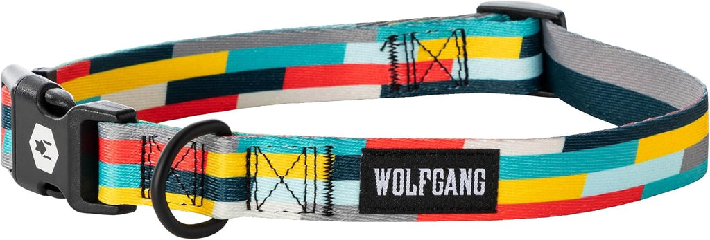 Wolfgang Heavy Duty Martingale Dog Collar with Quick Release Nylon Buckle for Walking & Training, Overland Print, Large - Image 10