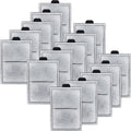 HiTauing carbon filter cartridges fifteen pack front view showing premium blue filter floss structure.