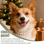 Authentic USA imported dog pearl necklace extension chain view