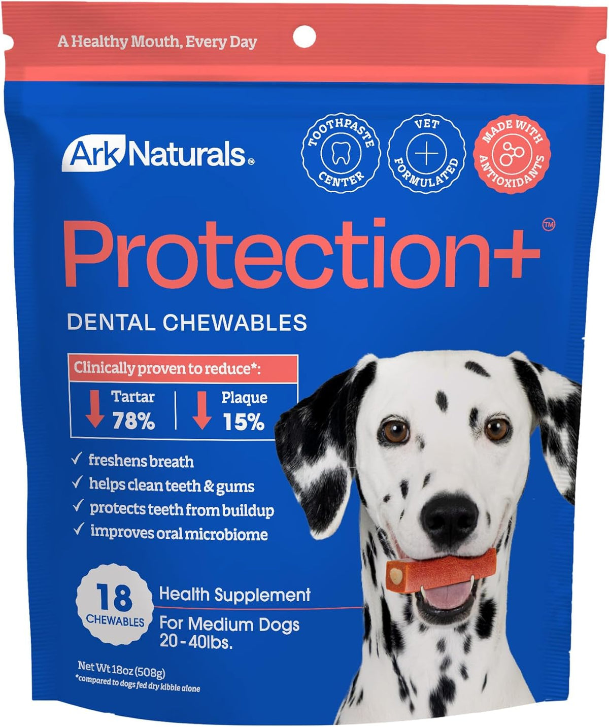 Ark Naturals brushless toothpaste chew for small dogs