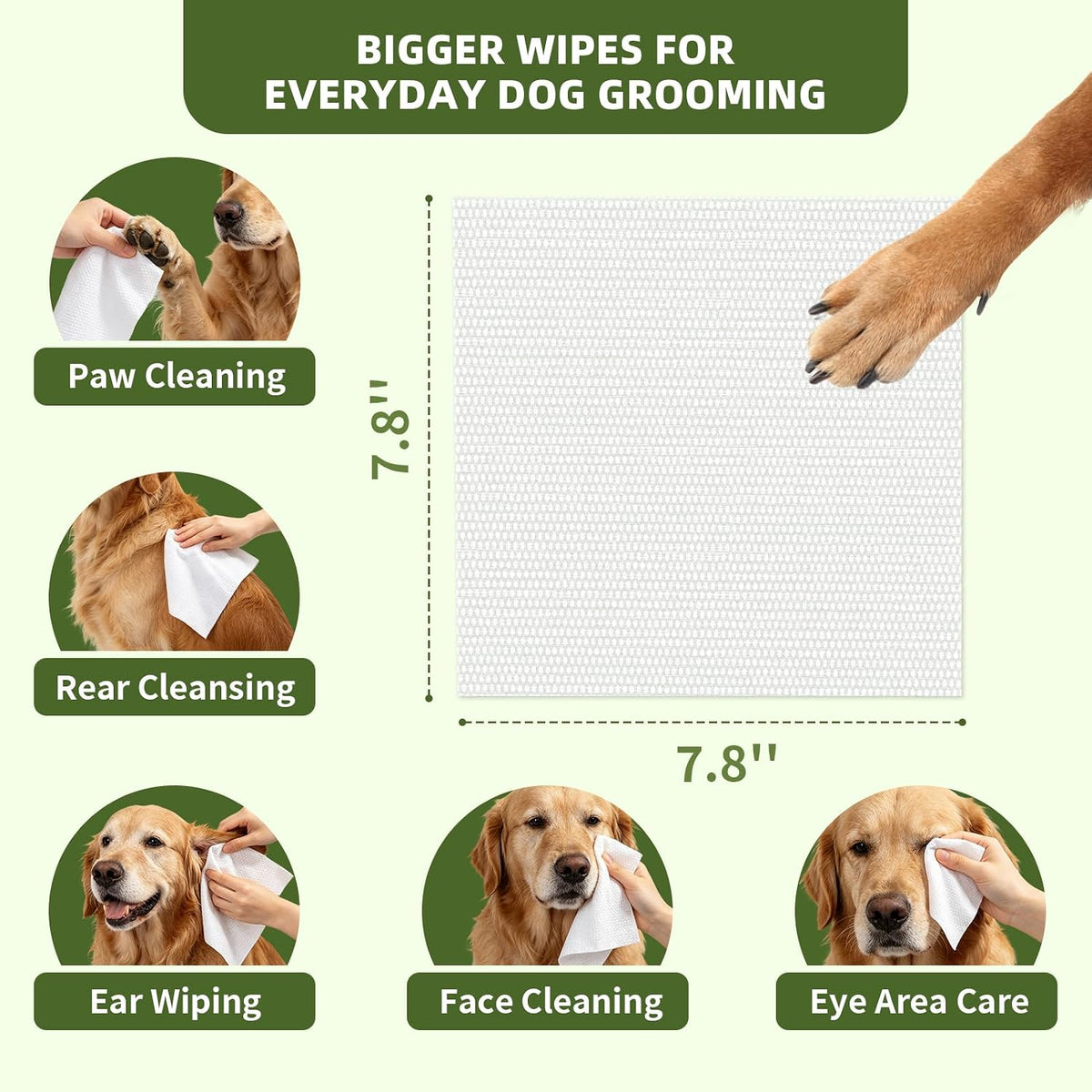Immhabi alcohol free pet wipes flip top moisture lid