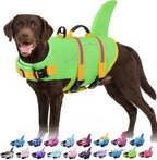 Bess Bridal Dog Life Jacket - Shark Life Vest for Swimming Boating - Reflective Lifejacket Swimsuit for Small Medium Large Dogs - High Buoyancy Lifesaver Preserver with Rescue Handle, Pink Shark XL - Image 13