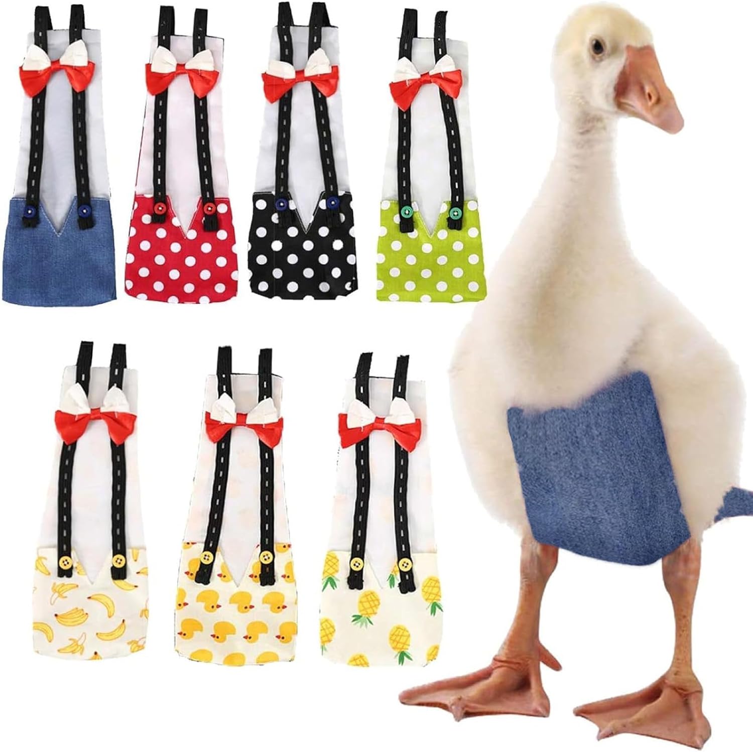 QBLEEV Pet Cole Duck Diapers for Baby Ducks, Chicken Diapers for Real Hens, Fashionable Duckling Nappy Poultry Cloth for Indoor Chick Goose Hen - Image 12