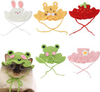 Full collection of five animal hats for pets