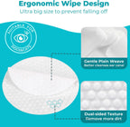 Premium pet eye grooming wipes packaging showing ingredients and usage instructions