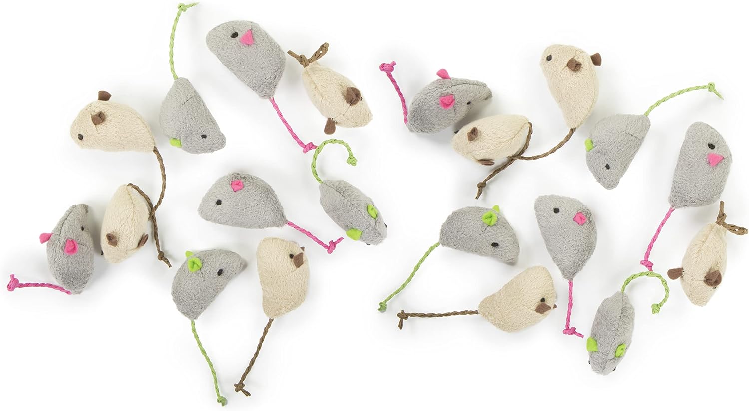 SmartyKat (3 Count) Skitter Critters Catnip Cat Toys - Gray/Cream, 3 Count - Image 14