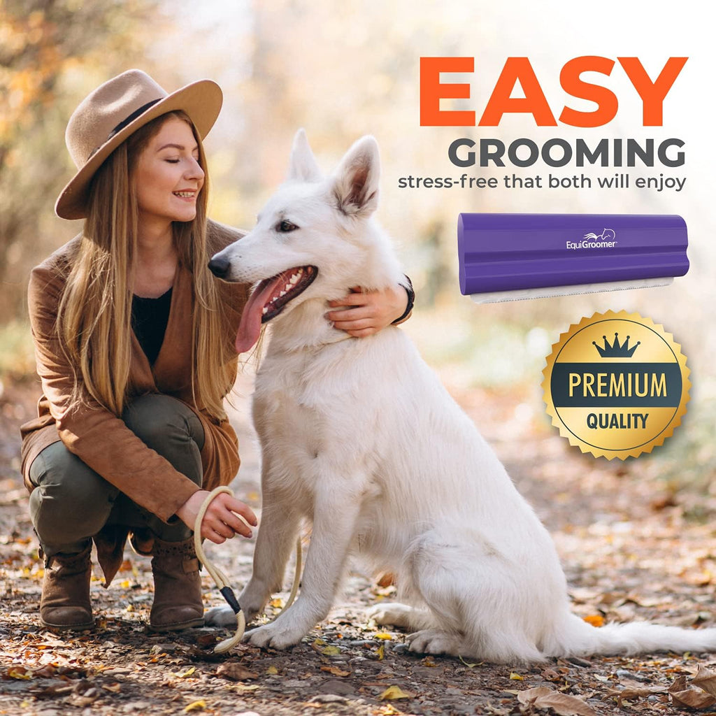 EquiGroomer undercoat rake for pet hair removal