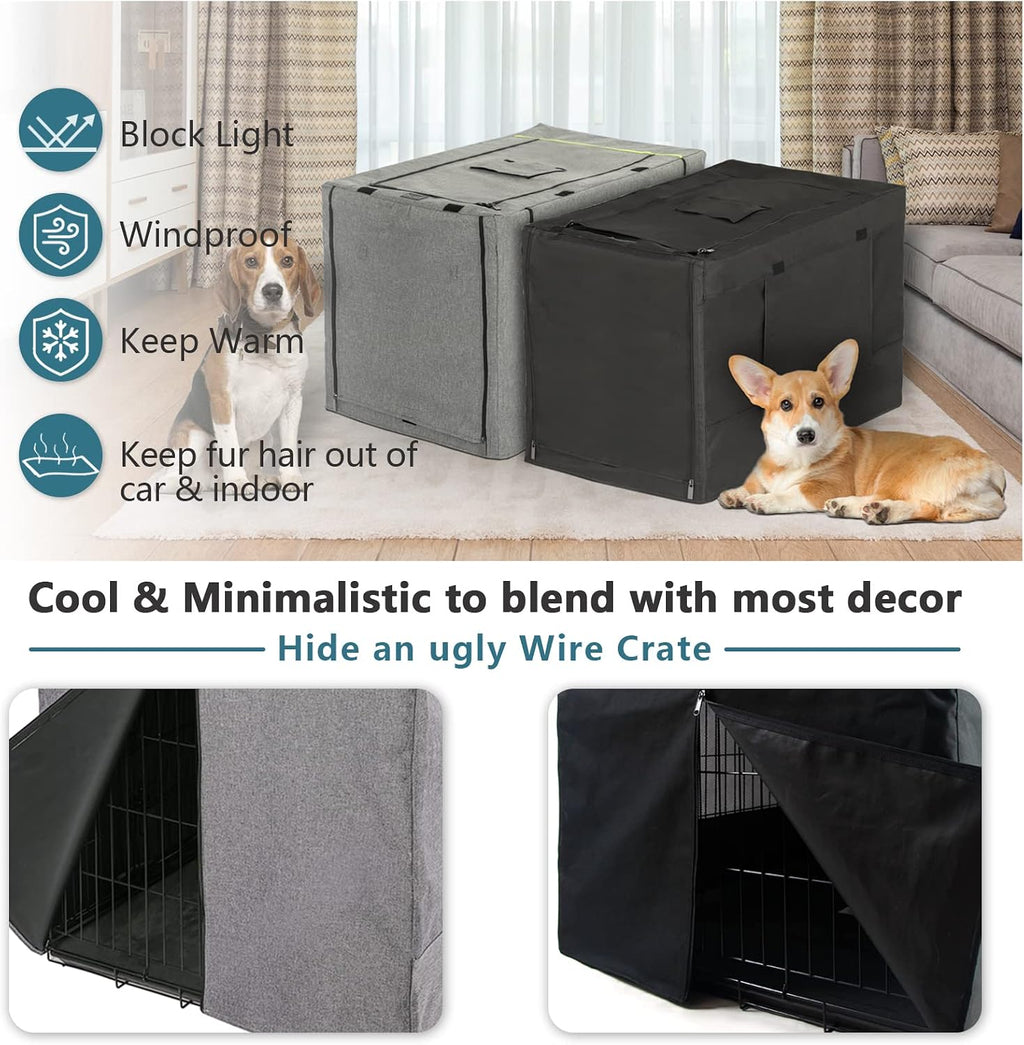 Petsfit high quality dog crate privacy screen back view details