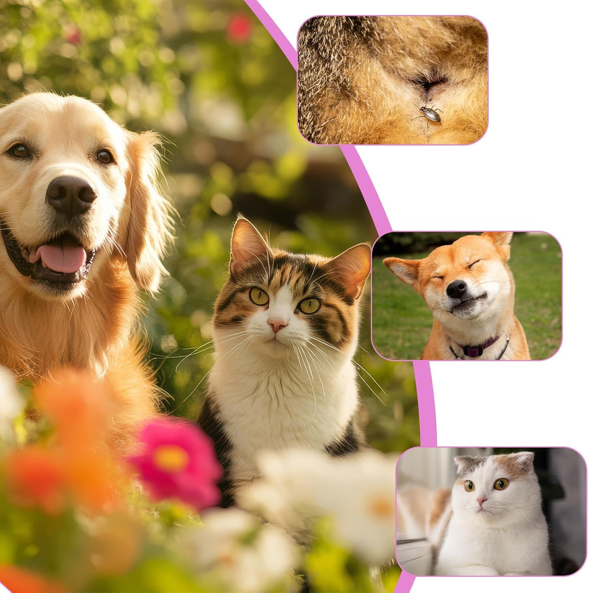 Caphont pet care kit for removing fleas and knots