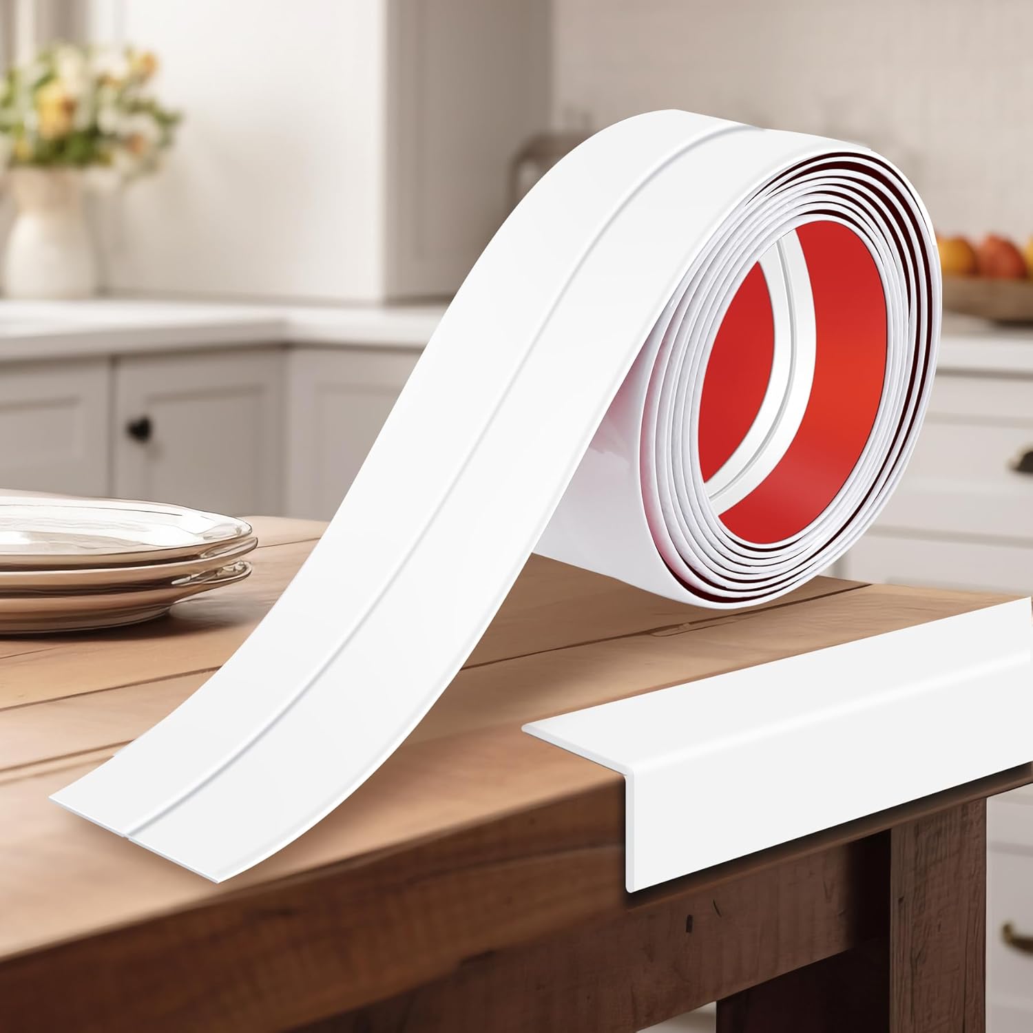 Kikerike flexible wall corner protector white front view