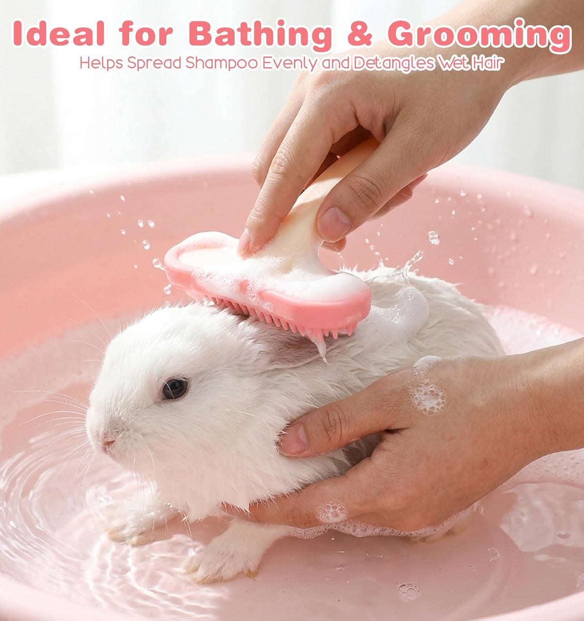 Coppthinktu silicone pet hair remover brush for kittens and puppies