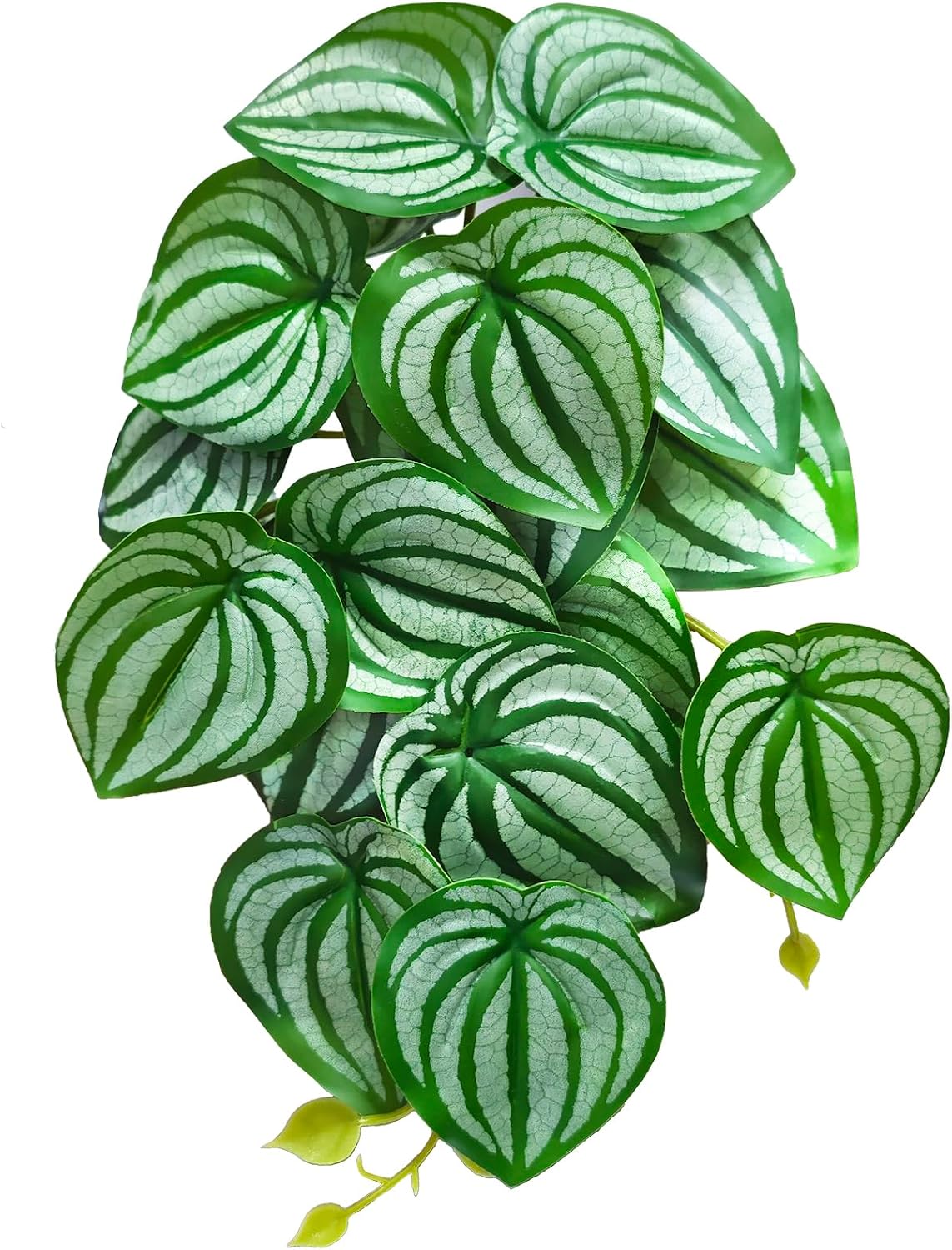 Woyrise Reptile Plants, Terrarium Hanging Plant Vines, Artificial Leaves with Suction Cup, Bearded Dragon Tank Accessories for Gecko Lizard Snake Frog Tortoise Decorations - Codiaeum Variegatum - Image 11