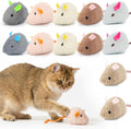 WRW 12 piece cat mice toys front view showcasing premium catnip plush mice