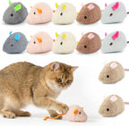 WRW 12 piece cat mice toys front view showcasing premium catnip plush mice