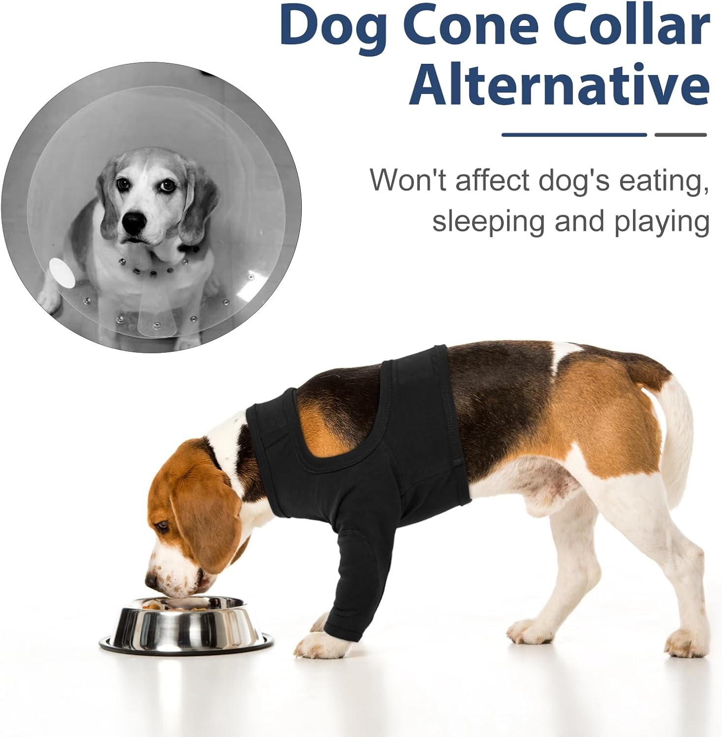IDOMIK cone collar alternative front leg protection back buckle