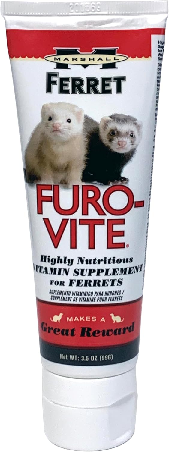 Marshall Pet Products Furo Vite Vitamin Supplement Paste front view for ferret health