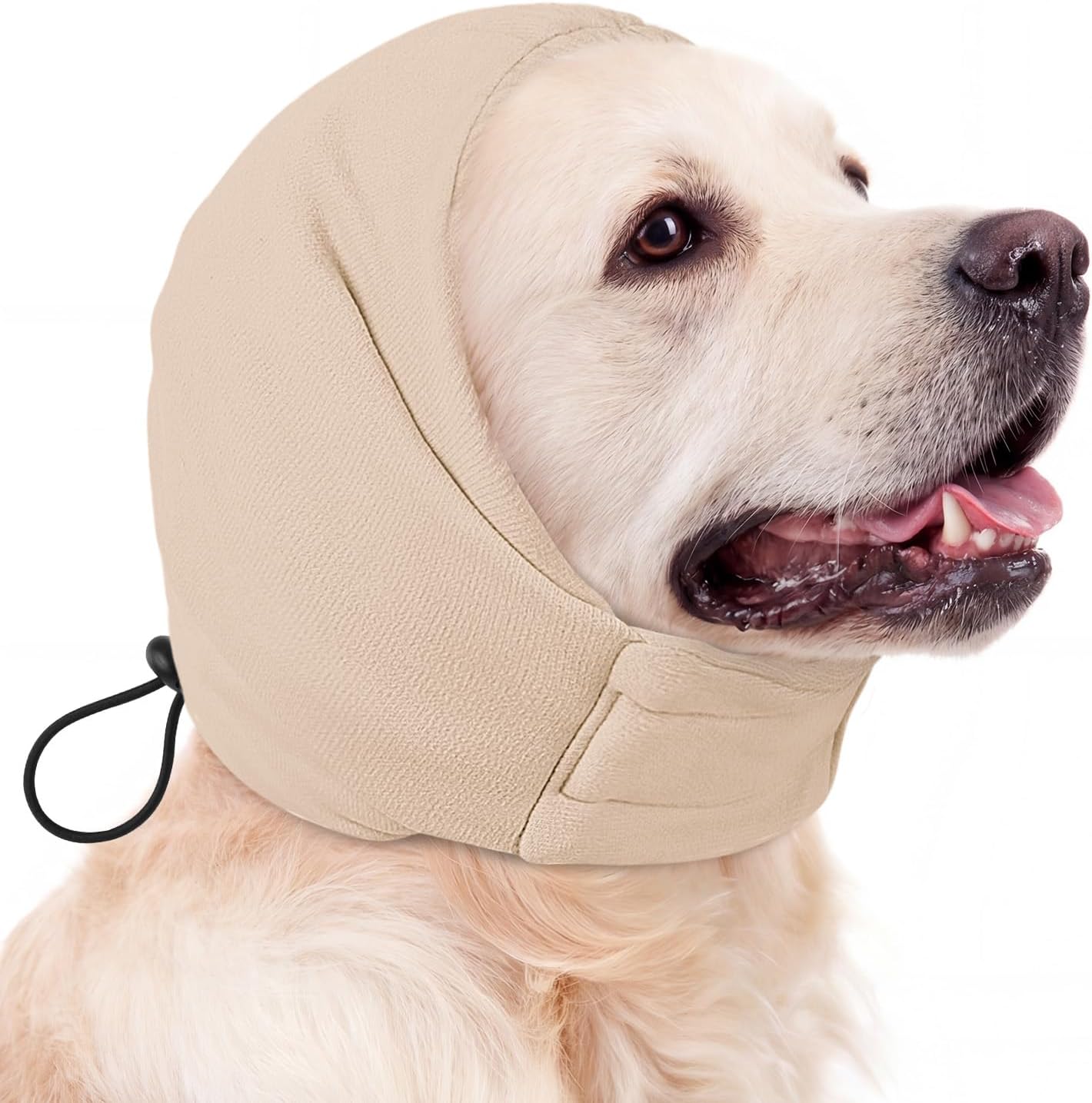 AOFITEE Dog Calming Hoodie - Anti-Slip Dog Ear Muffs Cover for Noise Anxiety, No Shake Ear Wrap for Dogs Hematoma, Adjustable Dogs Headband for Grooming, Fireworks, Thunderstorms, LightPink L - Image 9