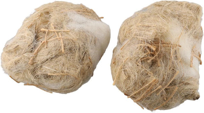 Natural fiber bird bedding blend for parrots and finches