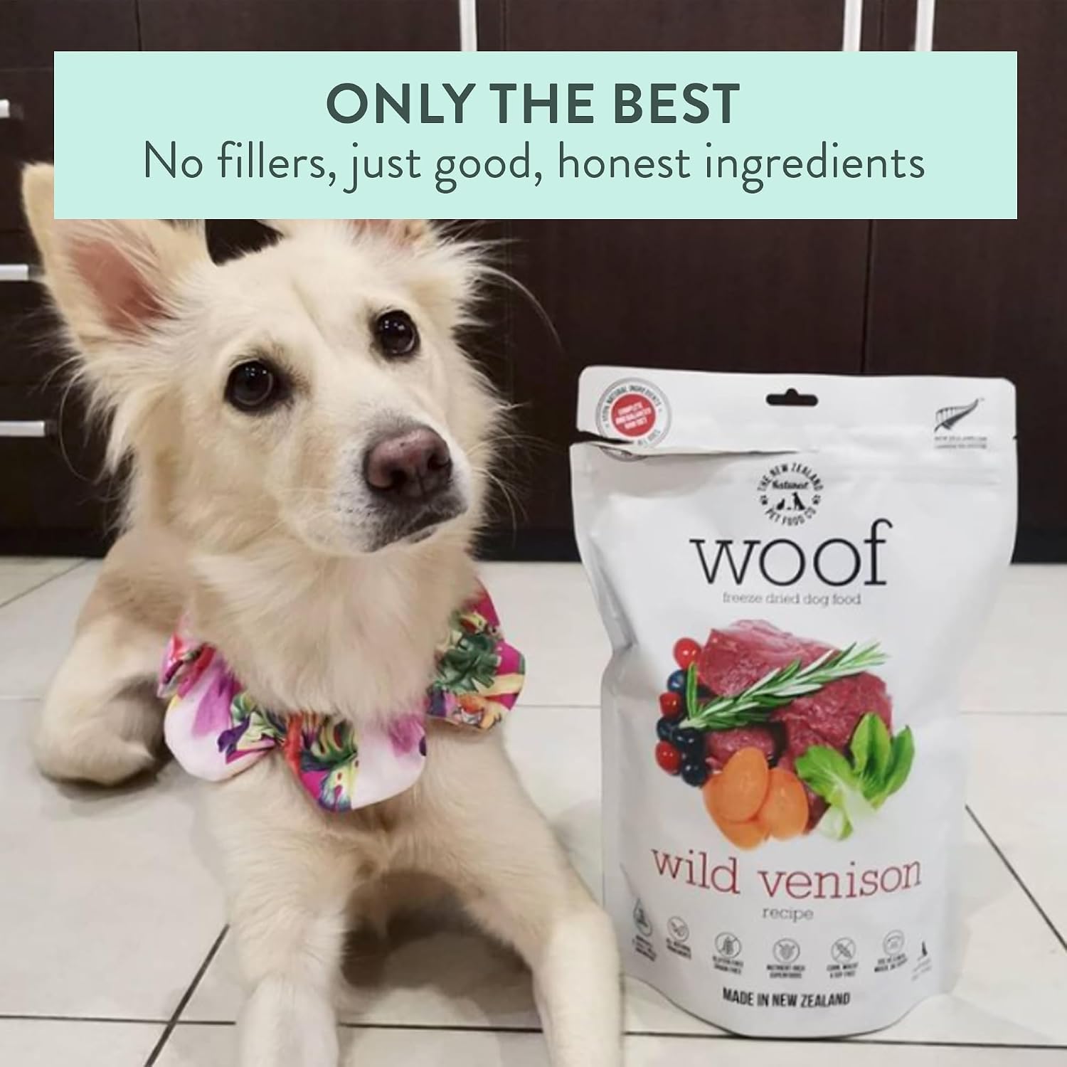 The New Zealand Natural Pet Food Co. product lineup featuring authentic freeze dried raw pet food bags.