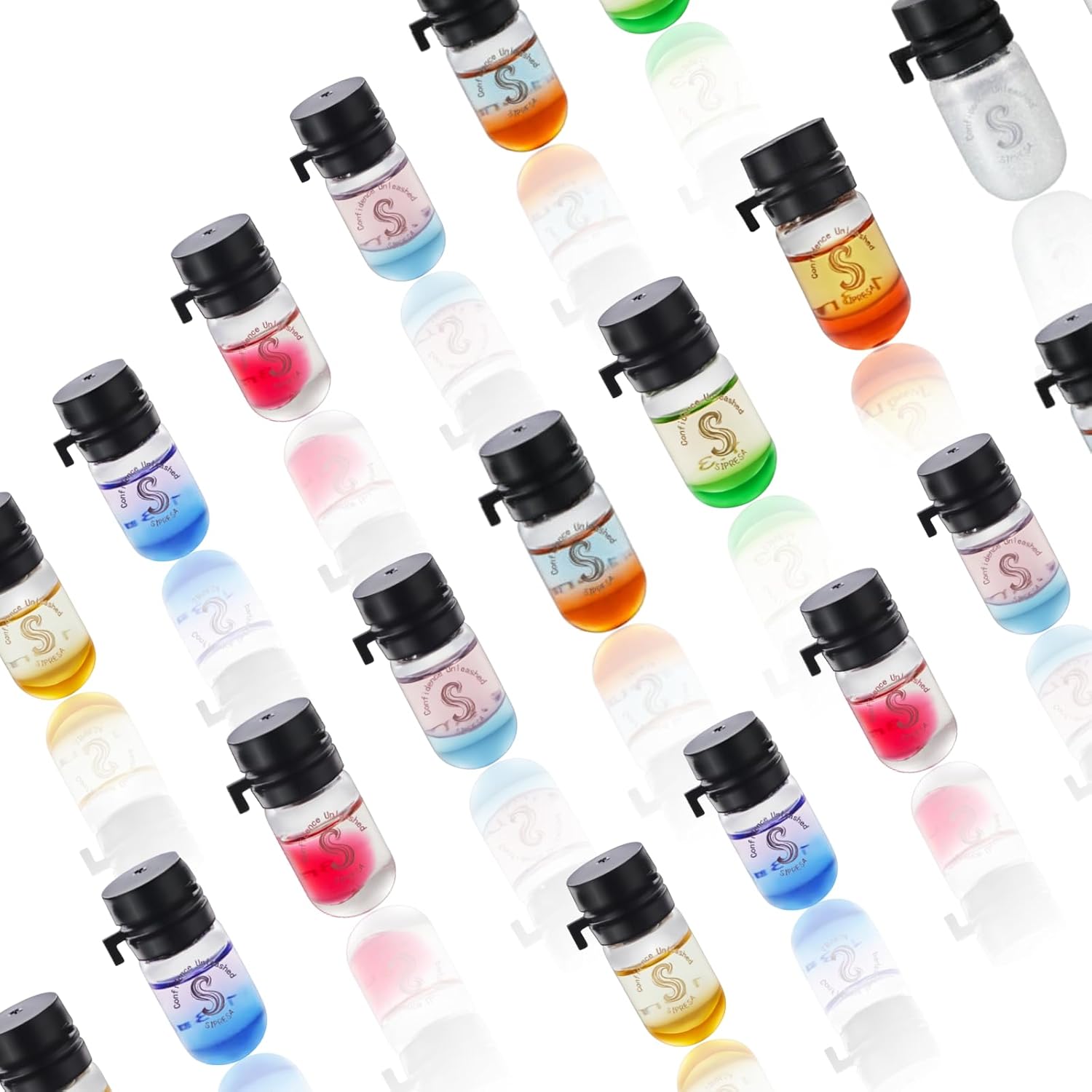 Sipresa luxurious scented hair perfume oil front packaging view showing thirty-six pieces