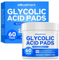 SilkyShark glycolic acid resurfacing pads front view jar