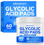 SilkyShark glycolic acid resurfacing pads front view jar