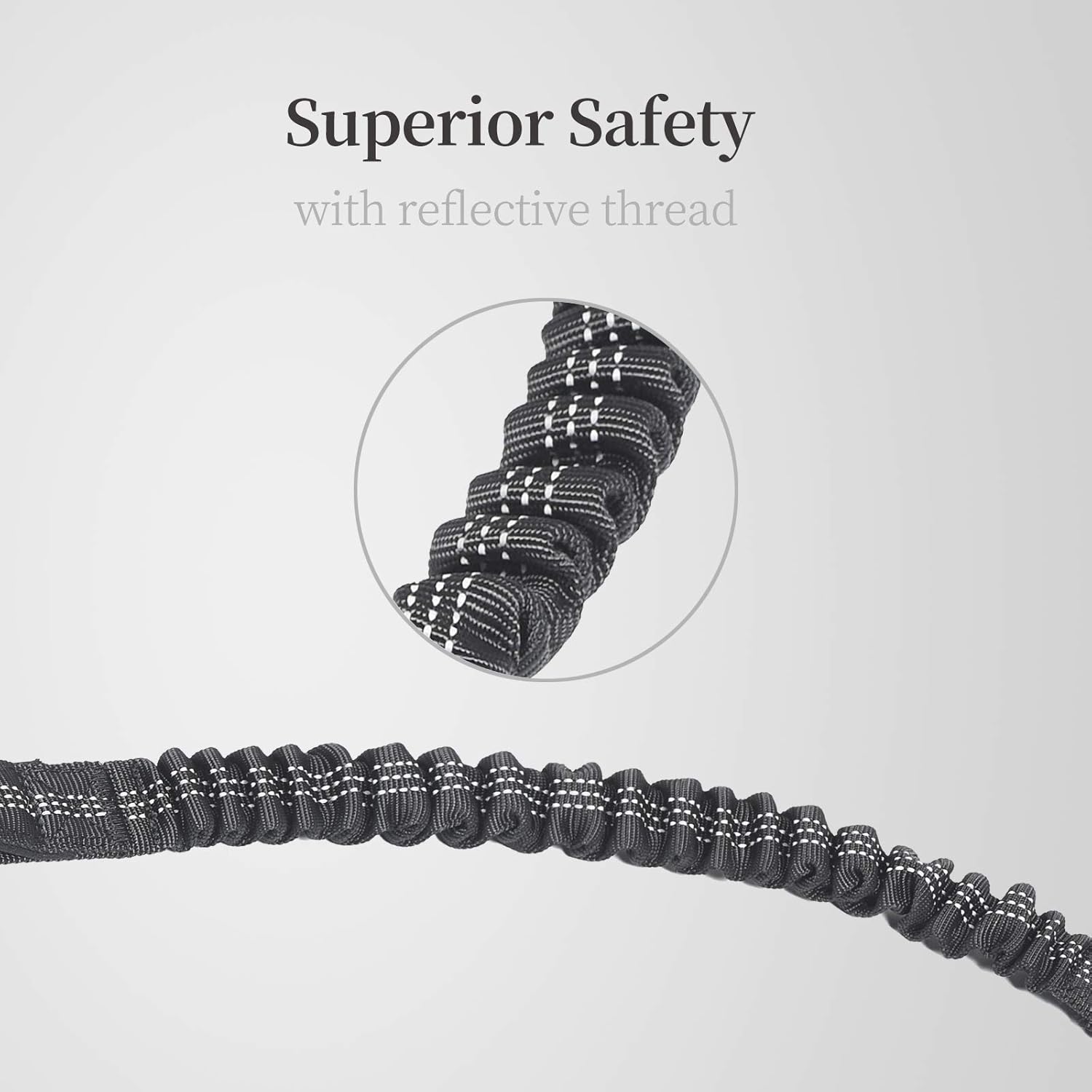 iYoPets black no tangle double dog leash for medium and large breeds.