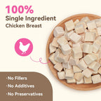 MON2SUN single ingredient chicken cubes raw pet snacks for training