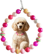 Dog Collar Necklace - Chunky Beads (20mm) with Candy Charm Pet Collar | Adjustable Sparkling Pet Jewelry Accessory for Small/Large Dogs, Daily Wear & Costume Parties - Image 11