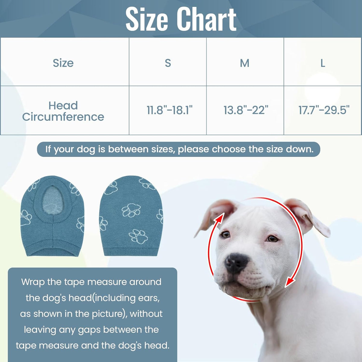 Side profile of dog wearing Nanaki calming hoodie