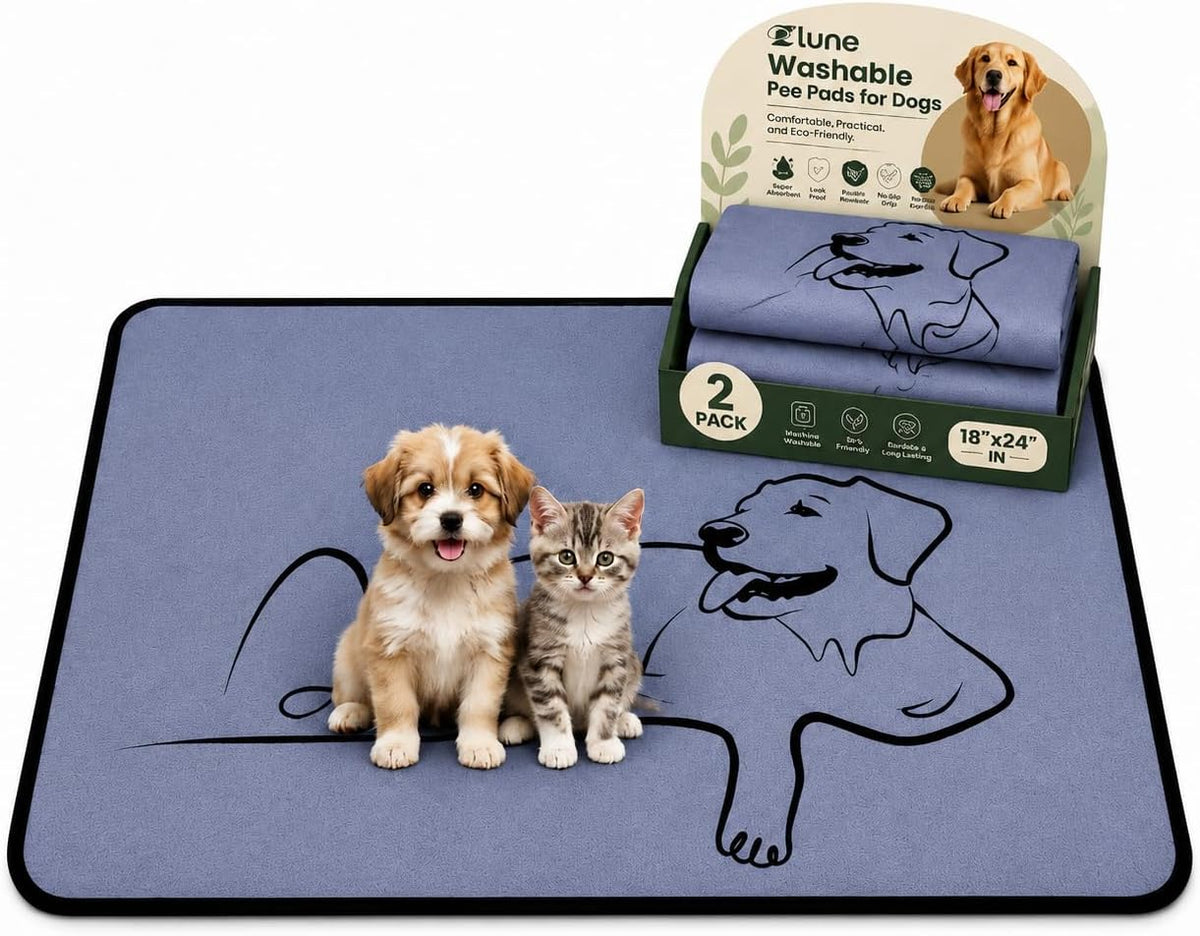 4 Pack Washable Pee Pads for Dogs 18"x24", Reusable Training Puppypads Absorbency Non-Slip & Leak-Proof for Pet Whelping Box Playpen Crate Sofa Bed Floors (Gray) - Image 9