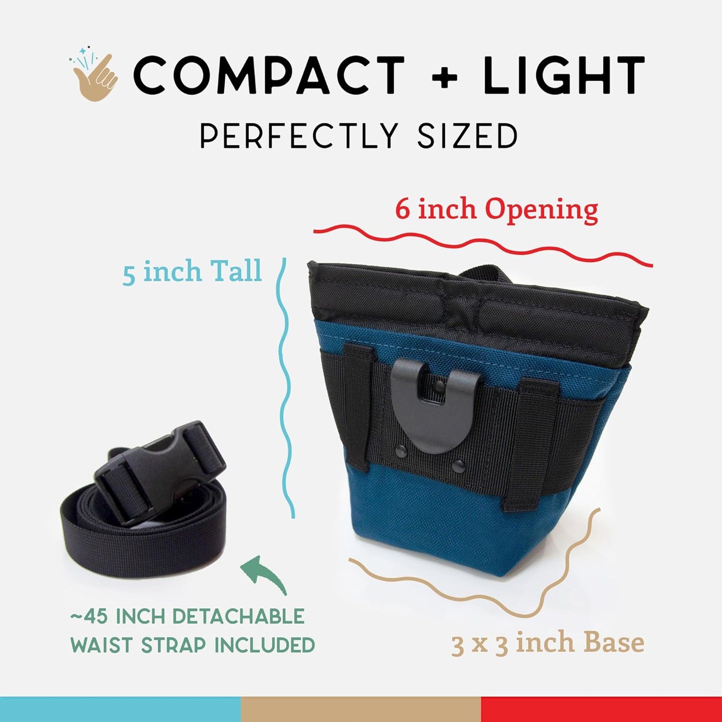 Dual compartment water-resistant dog travel bag interior view