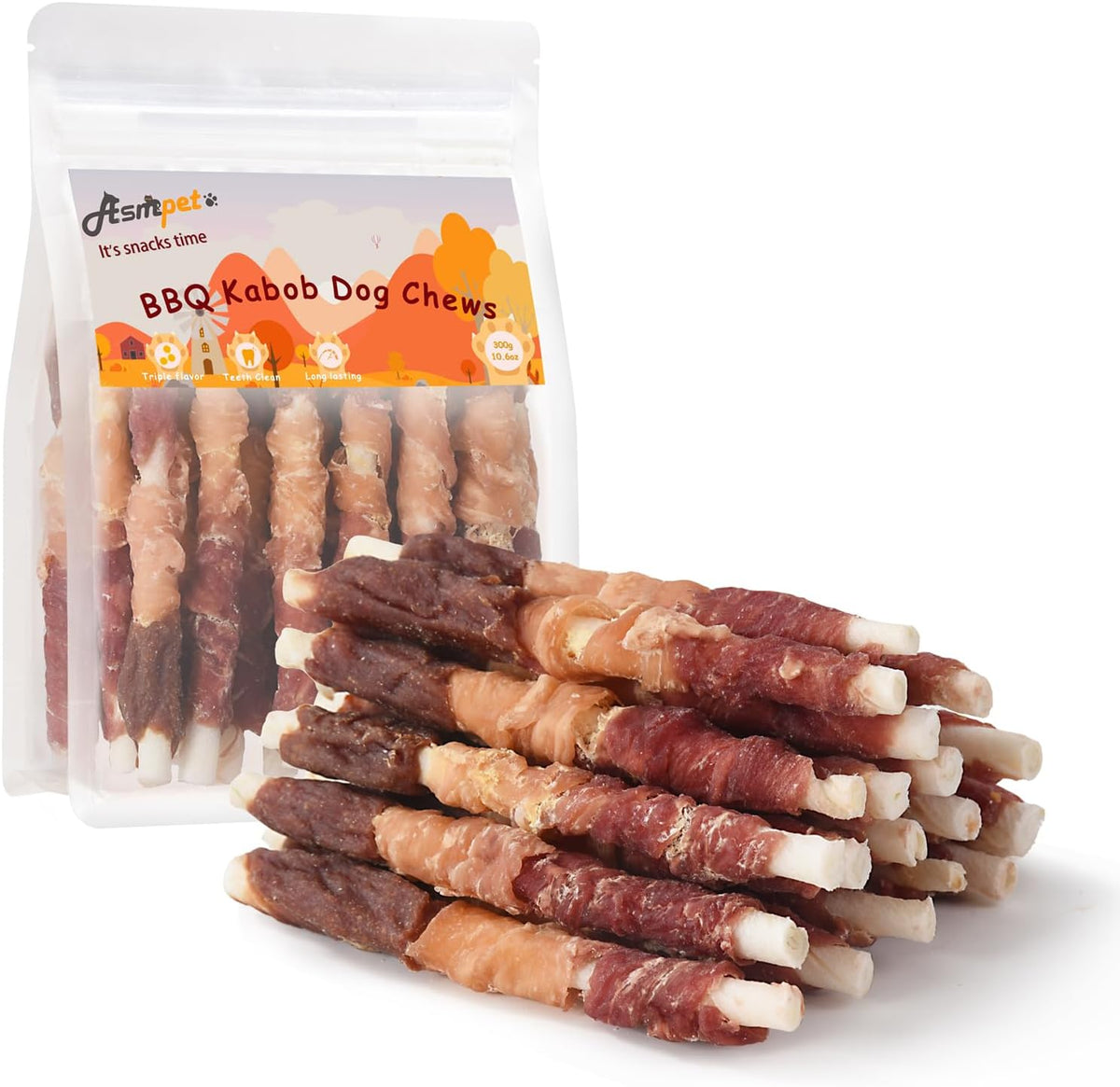 Dog Treats Chews, Chicken Wrapped Rawhide Sticks Dog Snacks for Training Rewards (20 pcs 10.6 oz) - Image 10