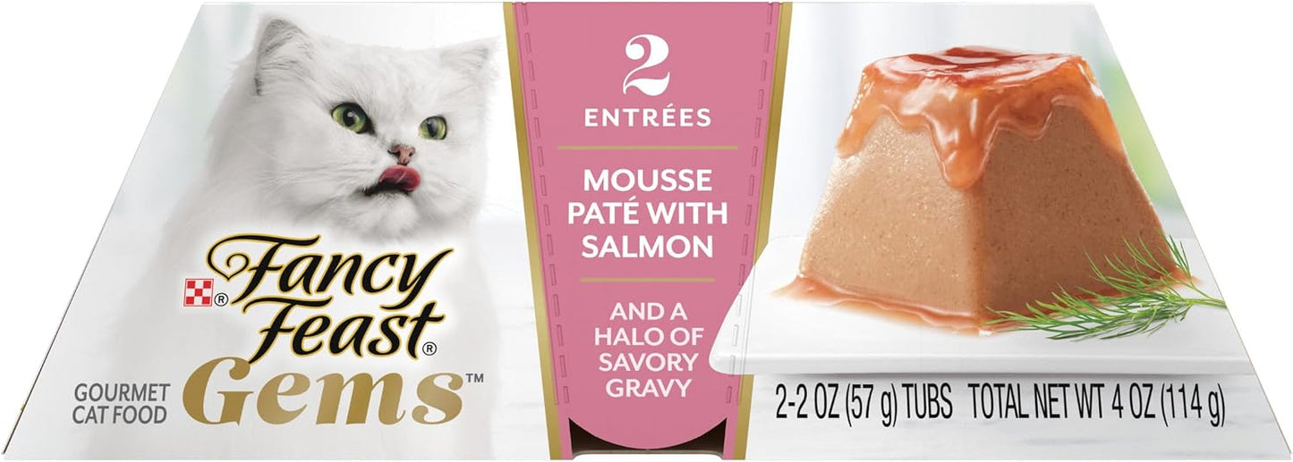 Fancy Feast Gems Pate Cat Food Mousse With Salmon and a Halo of Savory Gravy Cat Food - (Pack of 8) 4 oz. Boxes - Image 9