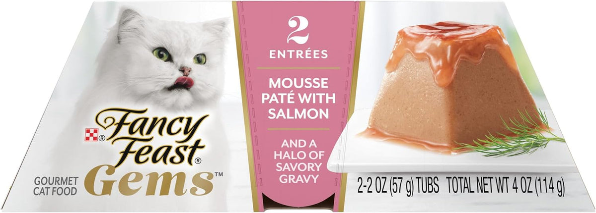 Fancy Feast Gems Pate Cat Food Mousse With Salmon and a Halo of Savory Gravy Cat Food - (Pack of 8) 4 oz. Boxes - Image 9