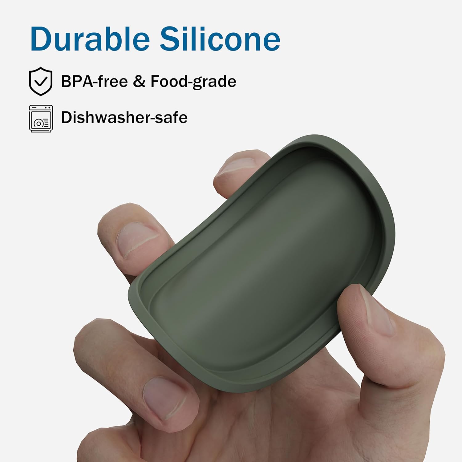 Ohmo camo and light green reusable silicone pet food lids