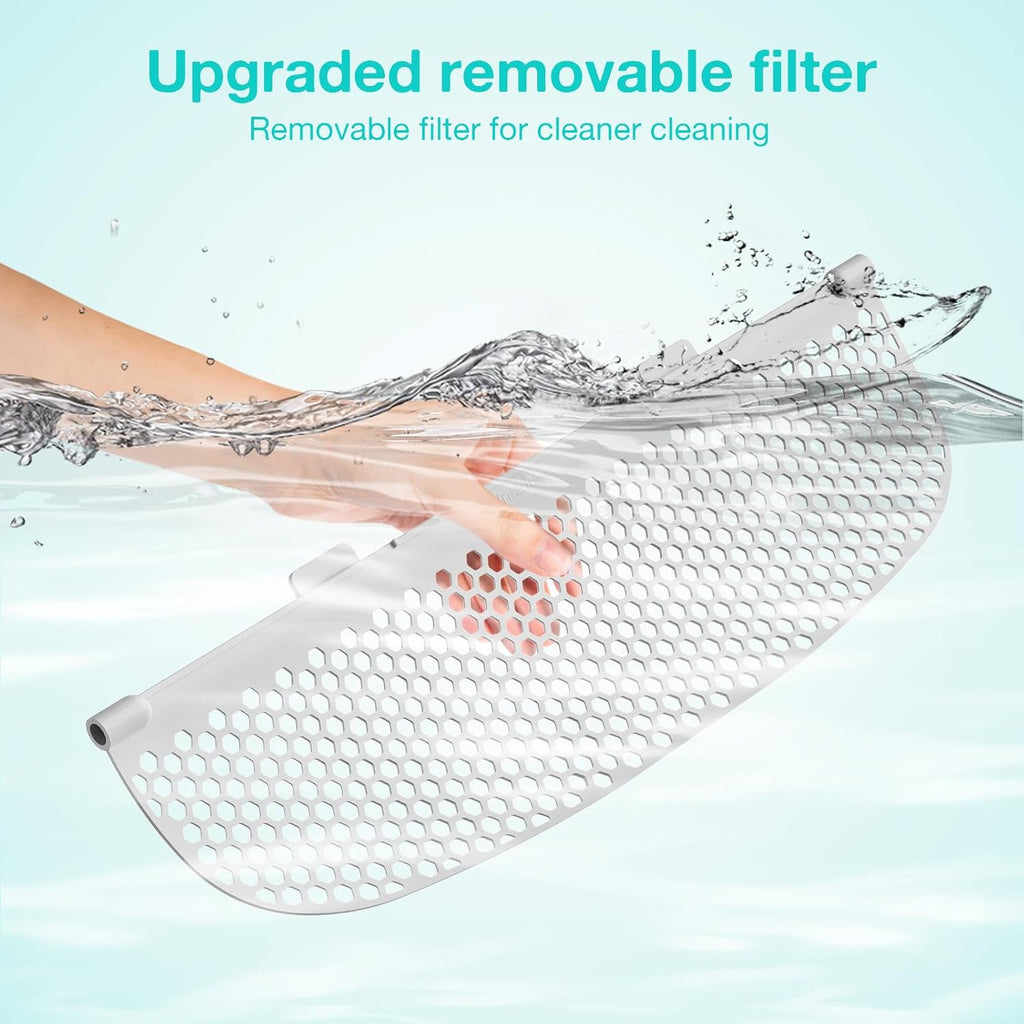 DuckSky cat litter filter part highlighting the durable plastic frame assembly.