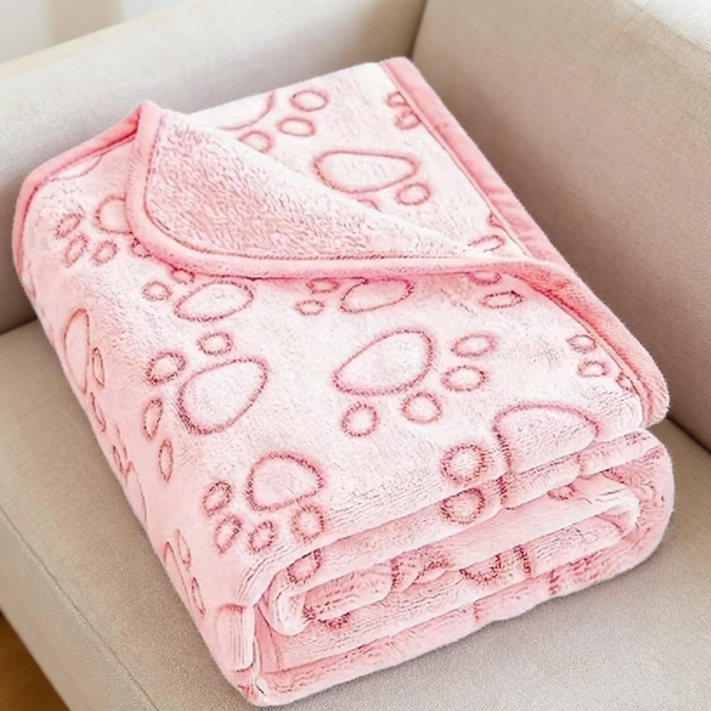 1pc Pet Blanket, Soft Indoor Cat & Dog Blanket, Essentials for Kittens & Puppies Sofa Cage Bed Use, Star Print Design - 16 * 23Inch, Pink - Image 11