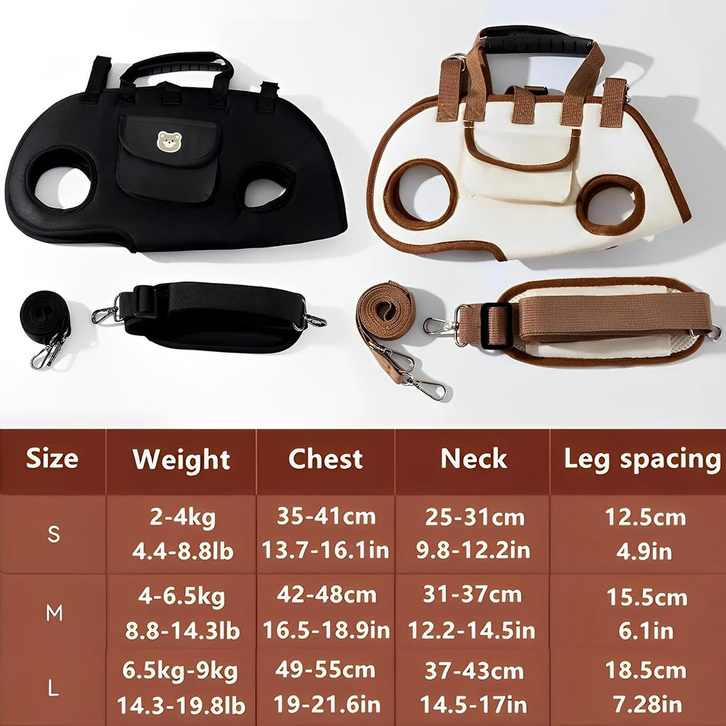 Gitekain medium dog outing sling highlighting ergonomic chest support