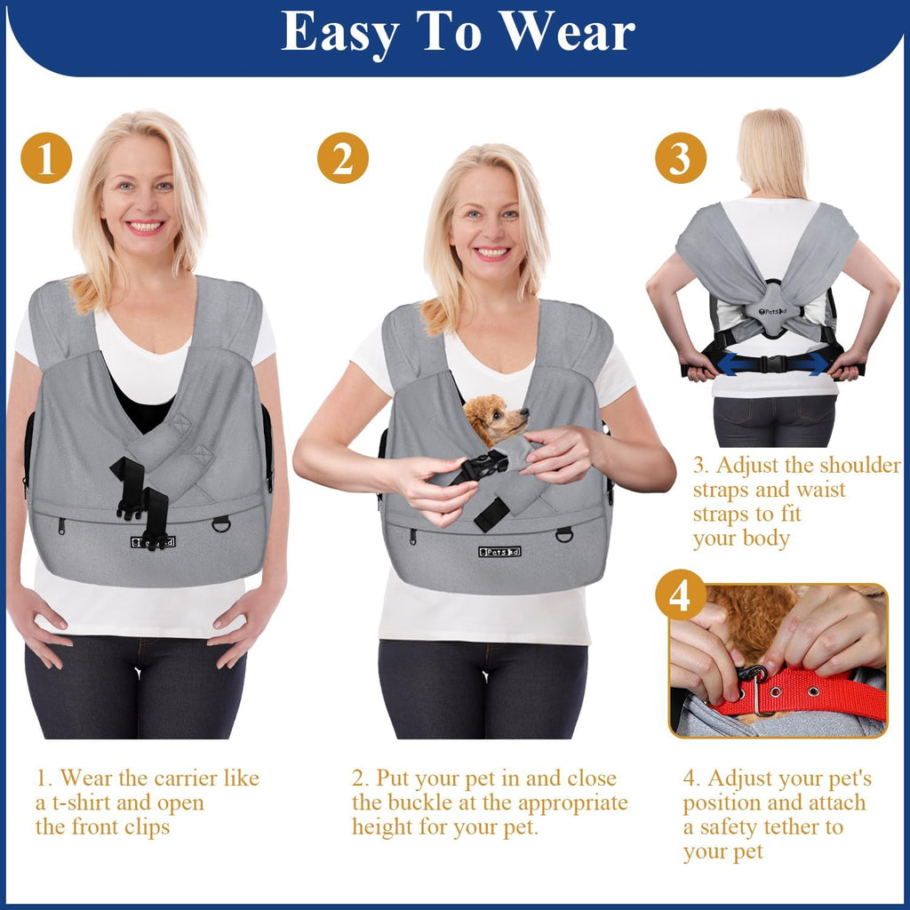 Grey breathable fabric detail of Petskd pet carrier