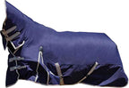 USA imported WeatherBeeta protective horse turnout blanket back view tail flap