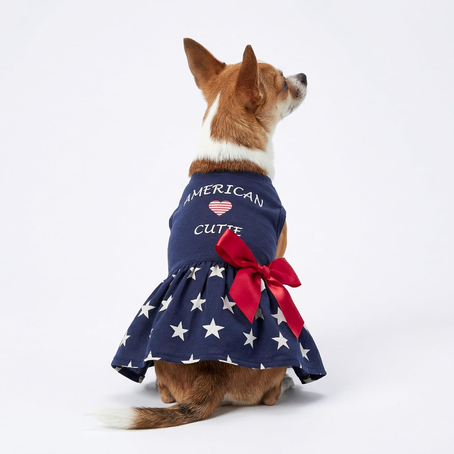 Fitwarm red white and blue star pattern dog clothes