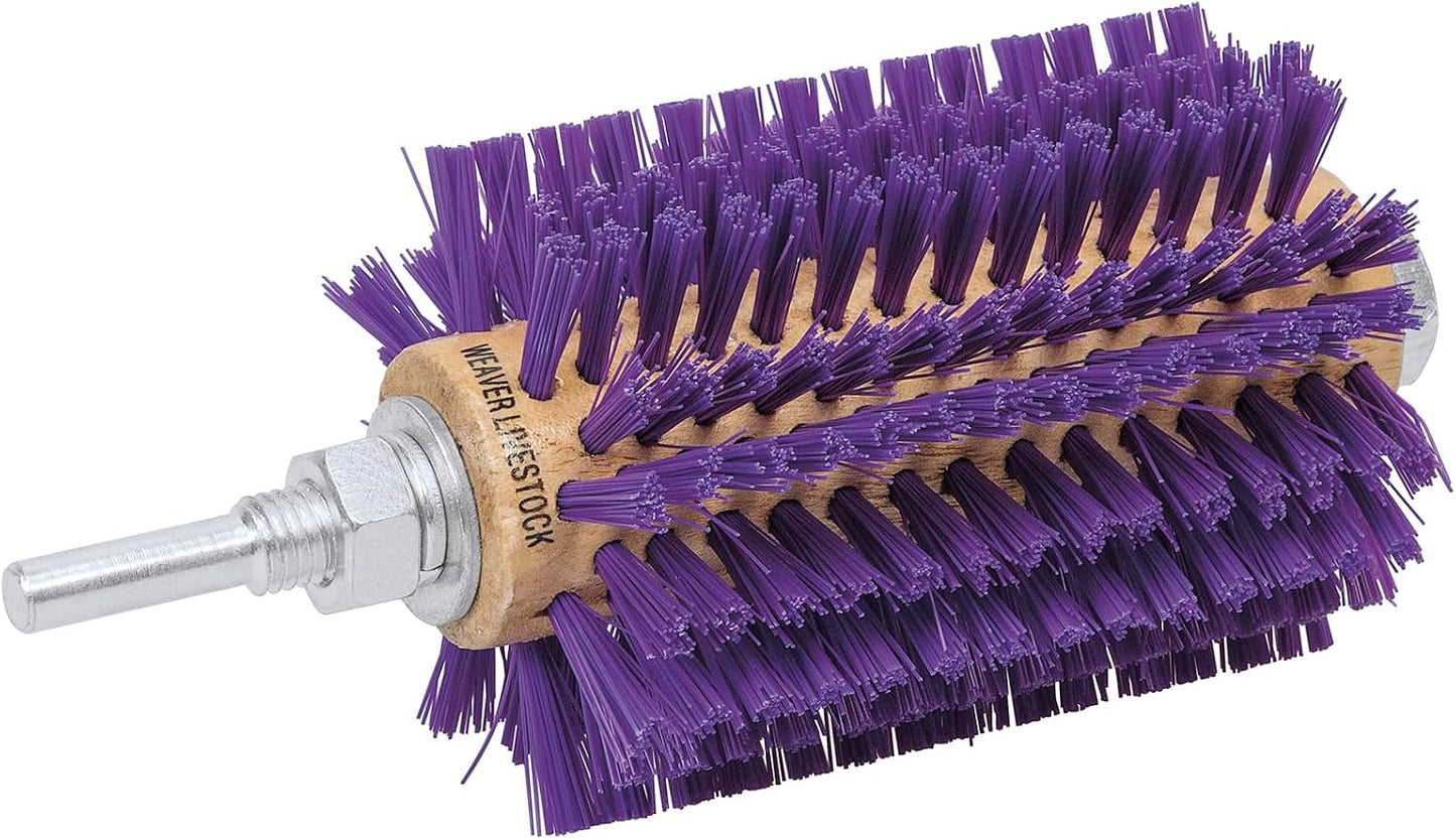 Weaver Livestock Mini Roto Brush front view drill attachable livestock grooming tool