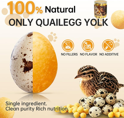 Grain free allergy friendly cat and dog training treat jar with product details visible.