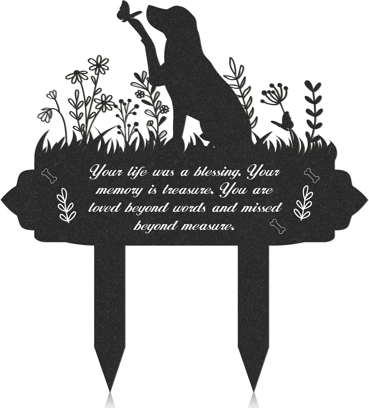 Rngmsi Pet Grave Markers - Metal Cat Memorial Plaque, Waterproof Cemetery Stakes, Pet Headstone (13.4 x 12 in) - Image 9