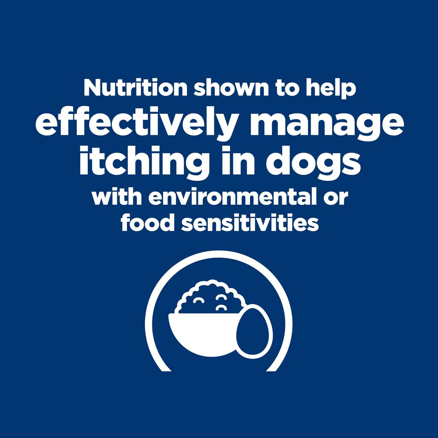 Hill's dog food for environmental and food sensitivities product packaging close up