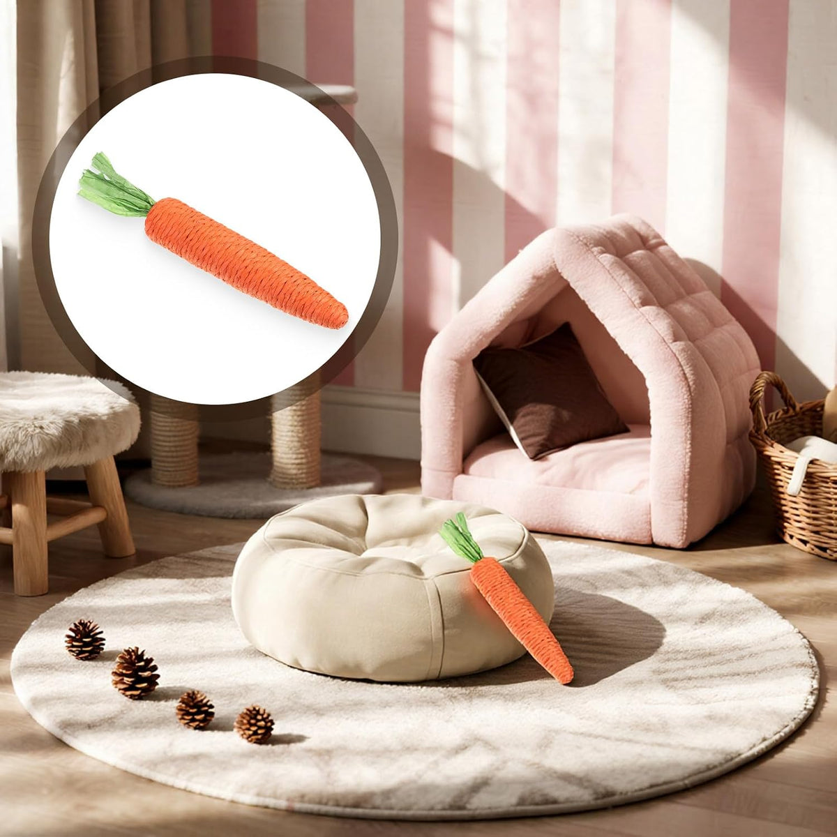 Premium imported USA pet care kitten teething relief toy set for indoor cats
